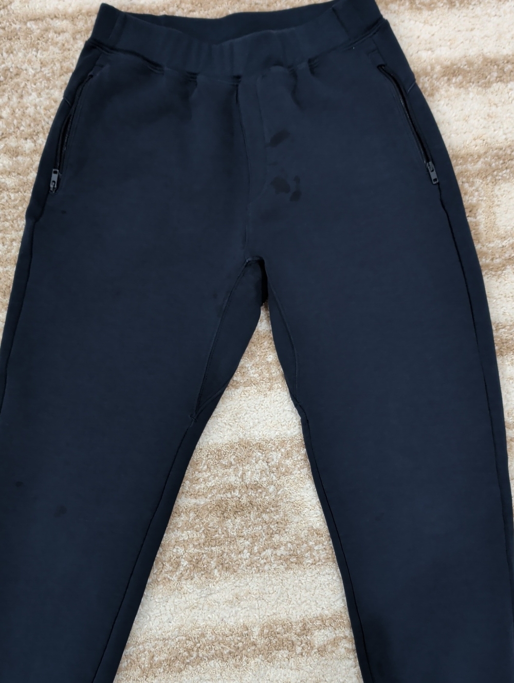 Uniqlo Navy Blue Zippered Jogger Pants